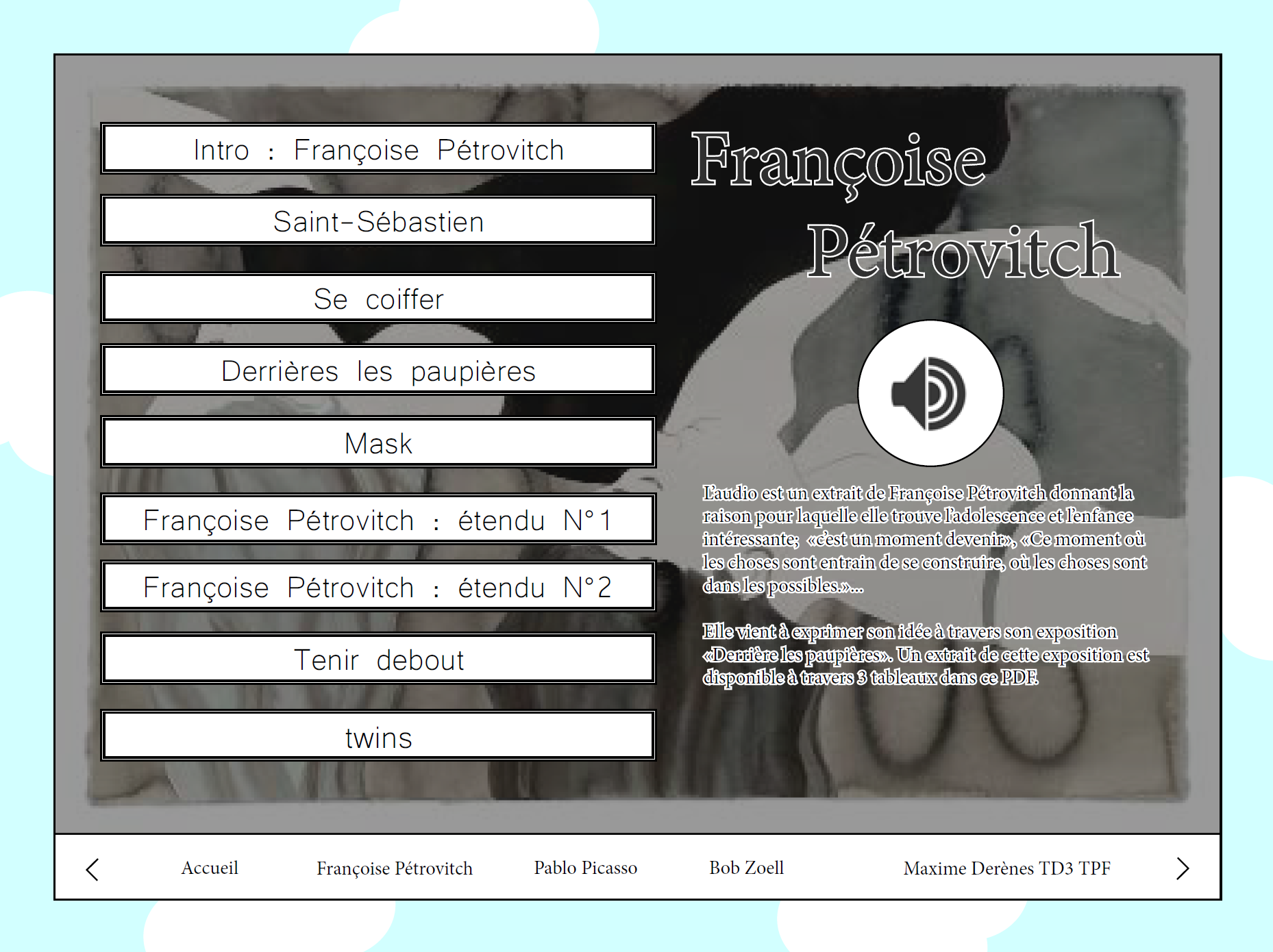 PDF interactif artistes